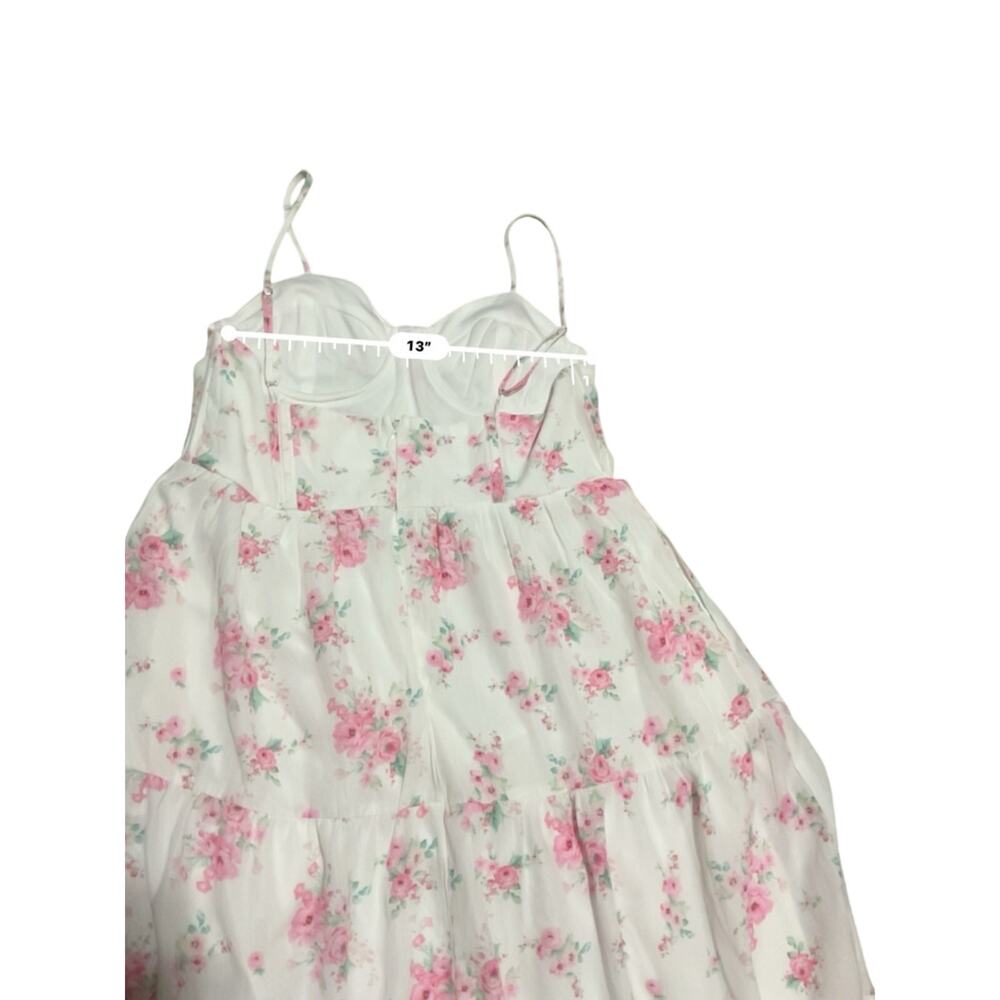 Altar'd State Corset Bodice Maxi  Pink Floral  Zandry Dress M NWOT Wedding Guest - Picture 9 of 15